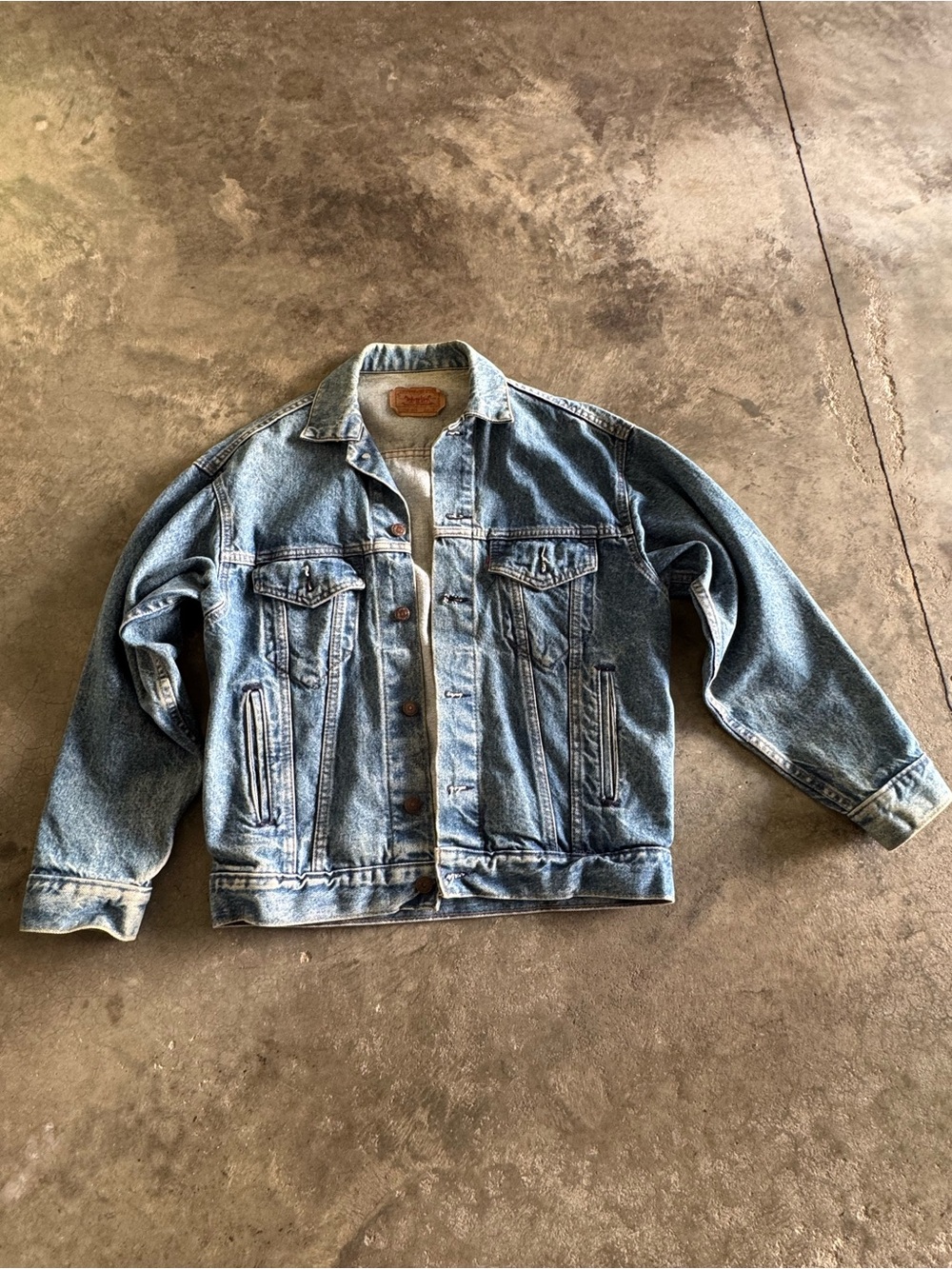 VTG 80s Levi's Trucker Jacket 70507-0214 Made in USA Men's S (Fits Like M) Denim